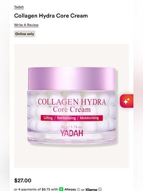 Yadah Collagen Hydra Core Cream